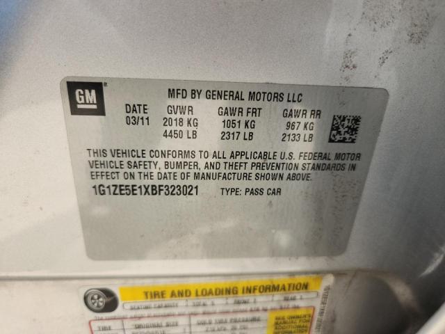 1G1ZE5E1XBF323021 - 2011 CHEVROLET MALIBU LTZ SILVER photo 12