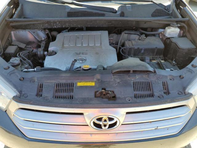 5TDDK3EH8DS257499 - 2013 TOYOTA HIGHLANDER LIMITED GRAY photo 12