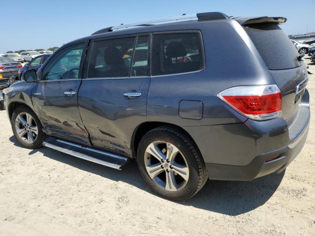 5TDDK3EH8DS257499 - 2013 TOYOTA HIGHLANDER LIMITED GRAY photo 2