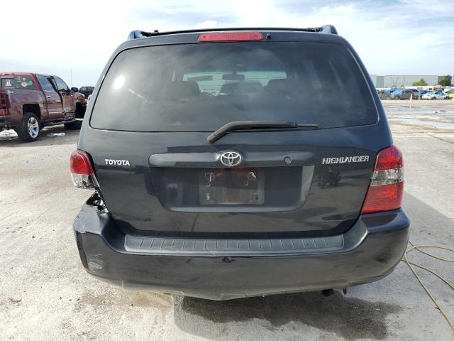 JTEGD21A740103164 - 2004 TOYOTA HIGHLANDER BLACK photo 6