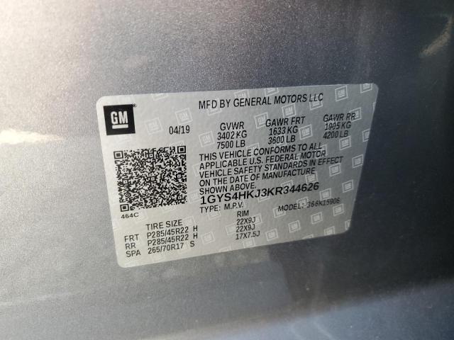 1GYS4HKJ3KR344626 - 2019 CADILLAC ESCALADE ESV LUXURY 灰色 照片 13