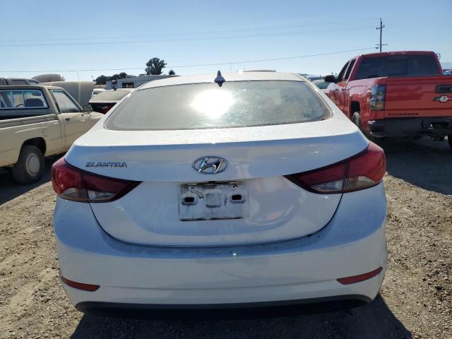 5NPDH4AE2FH603507 - 2015 HYUNDAI ELANTRA SE WHITE photo 6