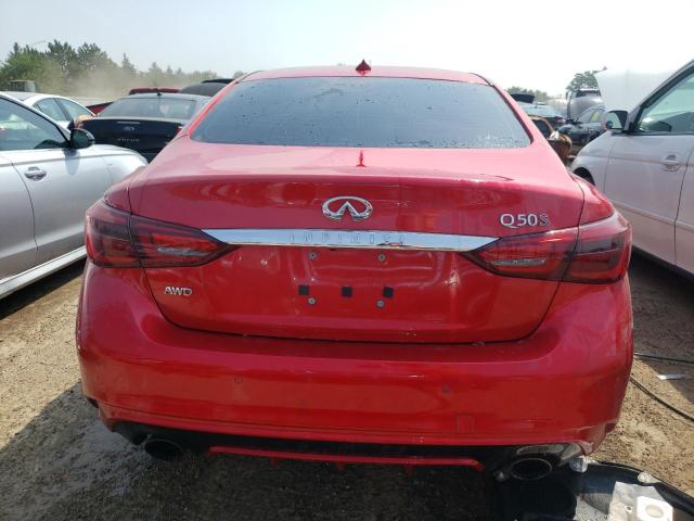 JN1FV7AR4JM481160 - 2018 INFINITI Q50 RED SPORT 400 RED photo 6