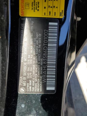 WBAHL83586DT01002 - 2006 BMW 7 SERIES I BLACK photo 12