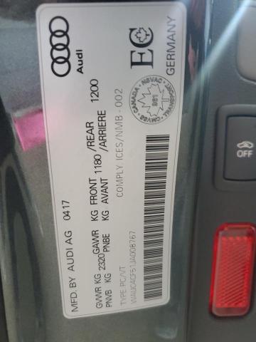 WAUC4CF51JA008767 - 2018 AUDI S5 PRESTIGE GRAY photo 12