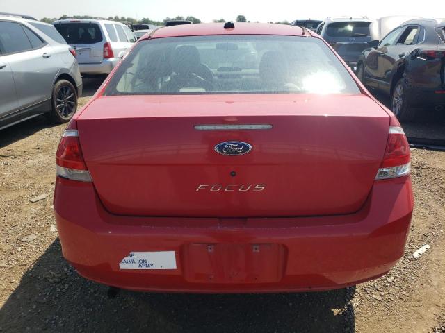 1FAHP34N98W165985 - 2008 FORD FOCUS S/SE RED photo 6