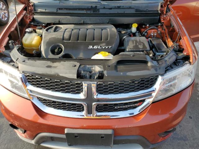 3C4PDCDG4ET142471 - 2014 DODGE JOURNEY LIMITED ORANGE photo 11