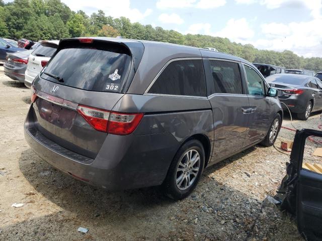 5FNRL5H66CB006668 - 2012 HONDA ODYSSEY EXL GRAY photo 3