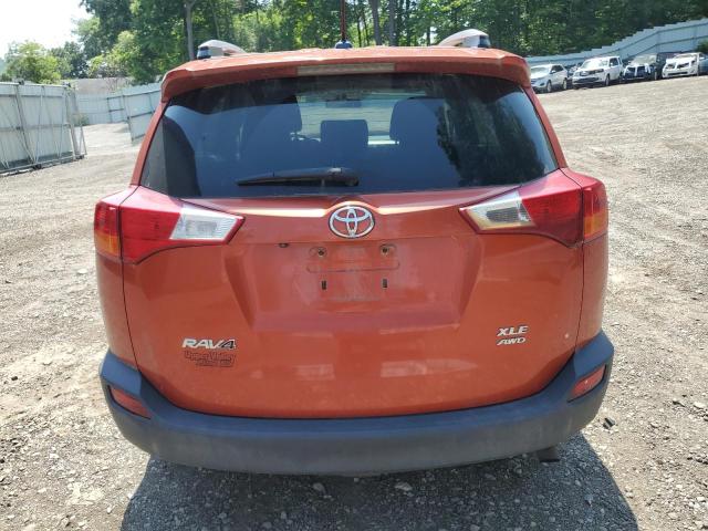 2T3RFREV8FW282052 - 2015 TOYOTA RAV4 XLE ORANGE photo 6