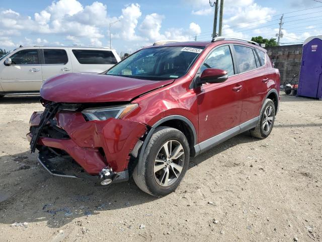 2T3WFREVXJW464766 - 2018 TOYOTA RAV4 ADVENTURE RED photo 1