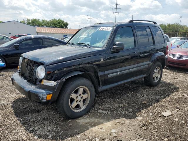 1J4GL38KX5W669842 - 2005 JEEP LIBERTY RENEGADE BLACK photo 1