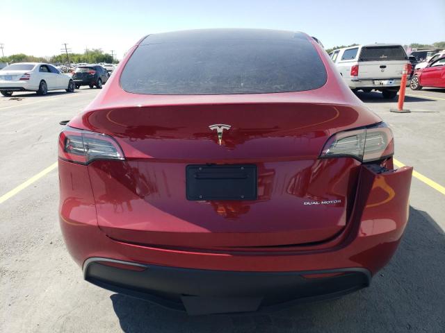 7SAYGDEE1SF250803 - 2025 TESLA MODEL Y RED photo 6