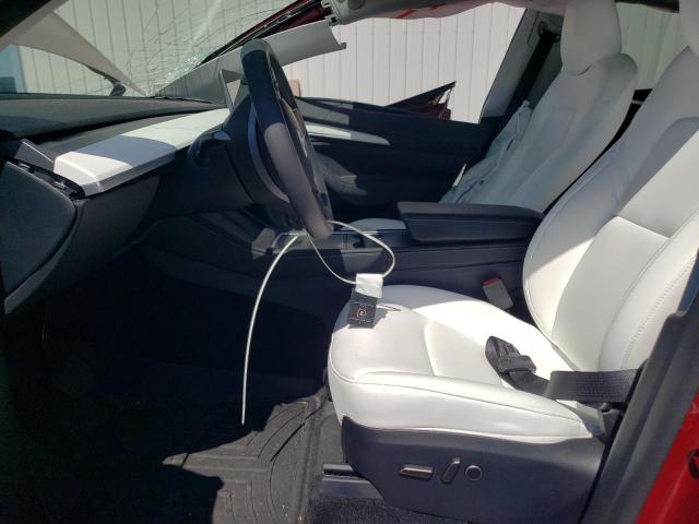 7SAYGDEE1SF250803 - 2025 TESLA MODEL Y RED photo 7