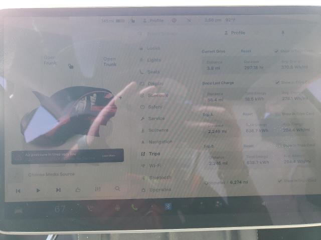 7SAYGDEE1SF250803 - 2025 TESLA MODEL Y RED photo 9