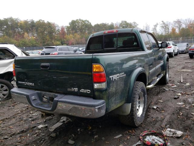 5TBBT44173S382936 - 2003 TOYOTA TUNDRA ACCESS CAB SR5 GREEN photo 4