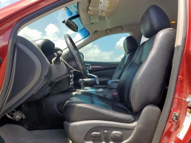 5N1AR2MN0EC706012 - 2014 NISSAN PATHFINDER S BURGUNDY photo 7