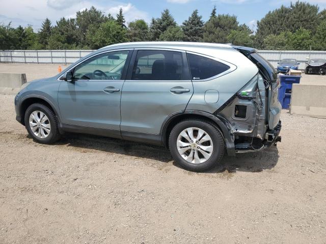 5J6RM4H71CL005659 - 2012 HONDA CR-V EXL TURQUOISE photo 2