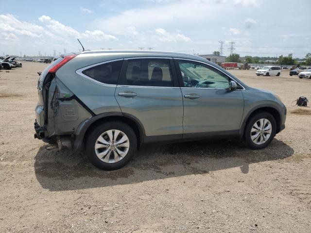 5J6RM4H71CL005659 - 2012 HONDA CR-V EXL TURQUOISE photo 3