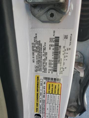 3LN6L2G97DR817548 - 2013 LINCOLN MKZ Beyaz fotoğraf 12