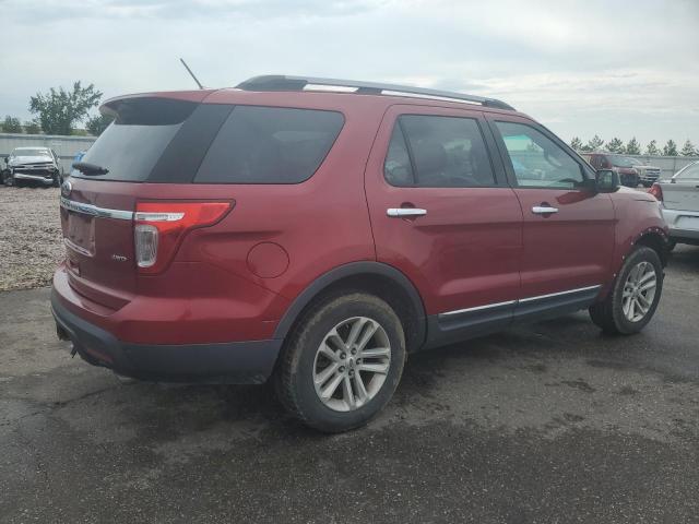 1FM5K8D86DGB02653 - 2013 FORD EXPLORER XLT RED photo 3