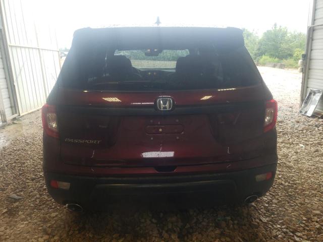 5FNYF7H59KB006216 - 2019 HONDA PASSPORT EXL RED photo 6