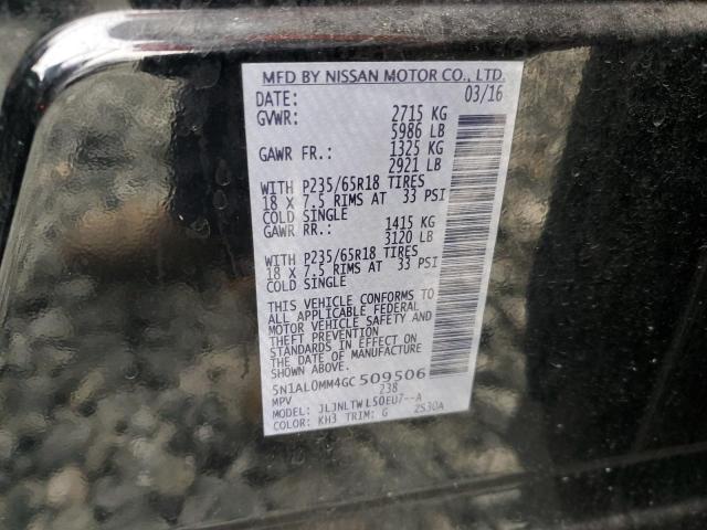 5N1AL0MM4GC509506 - 2016 INFINITI QX60 Qara foto 13