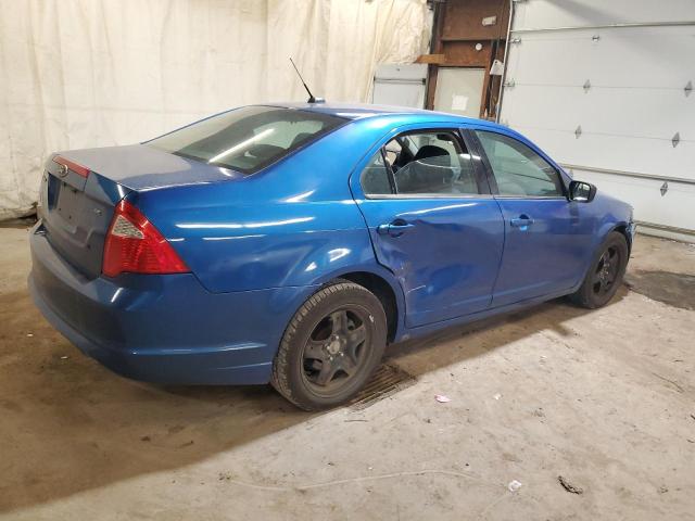 3FAHP0HA0BR213812 - 2011 FORD FUSION SE BLUE photo 3