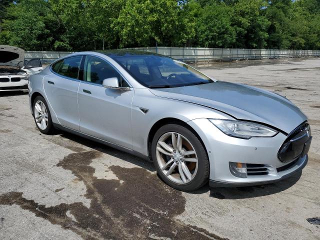 5YJSA1S17EFP66205 - 2014 TESLA MODEL S SILVER photo 4
