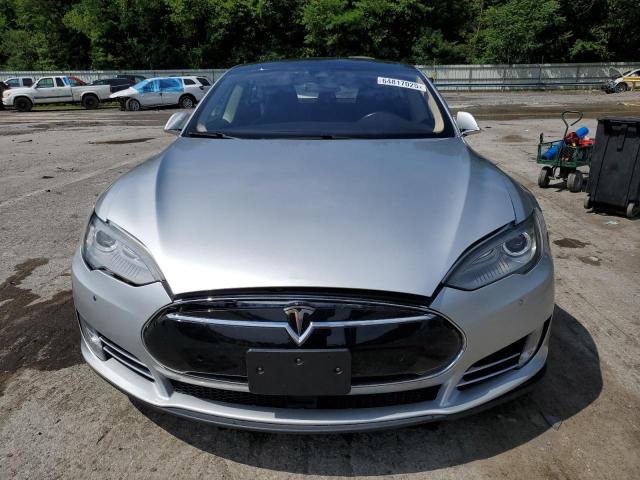 5YJSA1S17EFP66205 - 2014 TESLA MODEL S SILVER photo 5