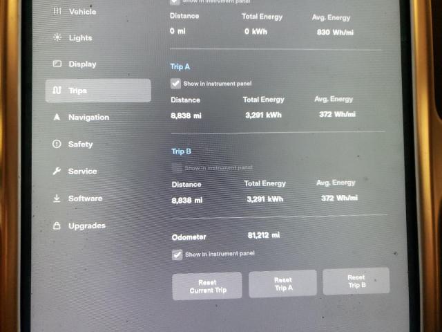 5YJSA1H18EFP57259 - 2014 TESLA MODEL S Ağ foto 9