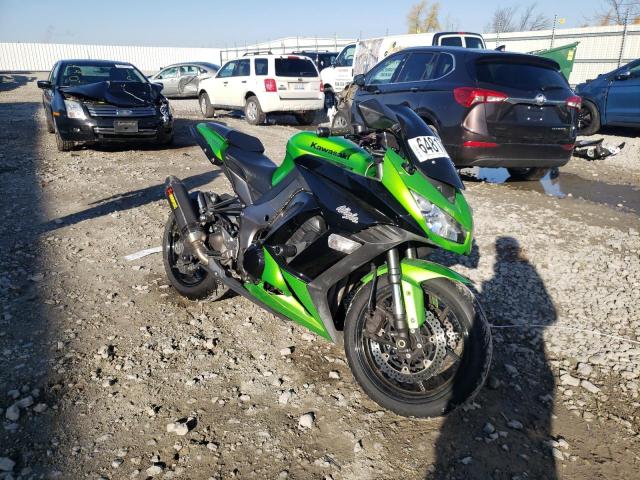 JKAZXCG18CA015664 - 2012 KAWASAKI ZX1000 G GREEN photo 1