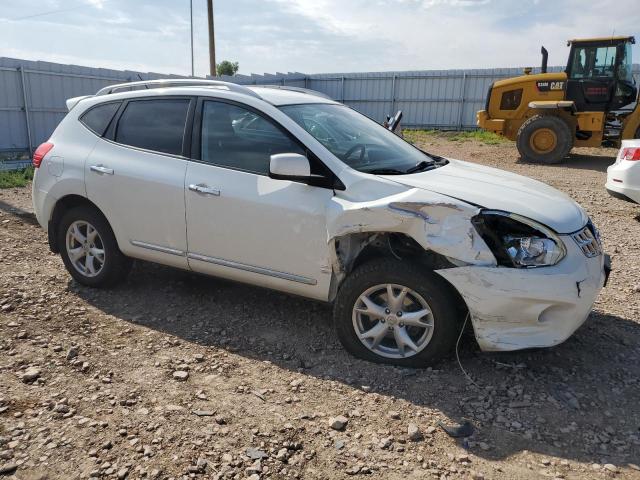 JN8AS5MV9BW278224 - 2011 NISSAN ROGUE S WHITE photo 4