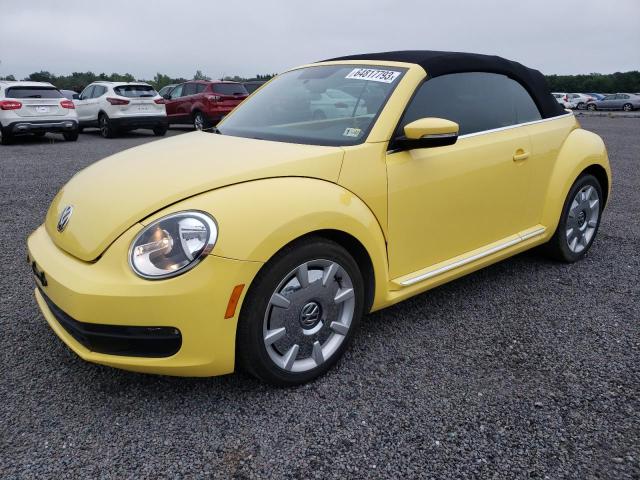 3VW5P7AT2EM803185 - 2014 VOLKSWAGEN BEETLE YELLOW photo 1