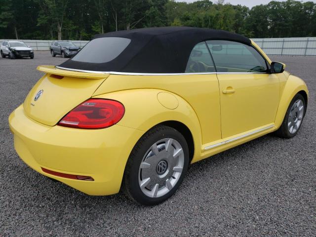 3VW5P7AT2EM803185 - 2014 VOLKSWAGEN BEETLE YELLOW photo 3