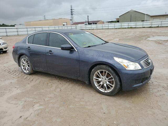 JNKCV61E59M300813 - 2009 INFINITI G37 BASE BLUE photo 4