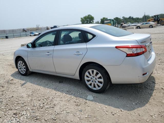 3N1AB7AP9EL617106 - 2014 NISSAN SENTRA S SILVER photo 2