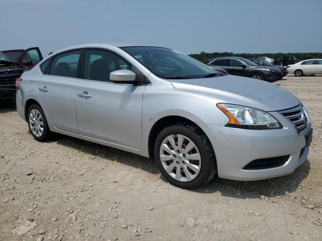 3N1AB7AP9EL617106 - 2014 NISSAN SENTRA S SILVER photo 4