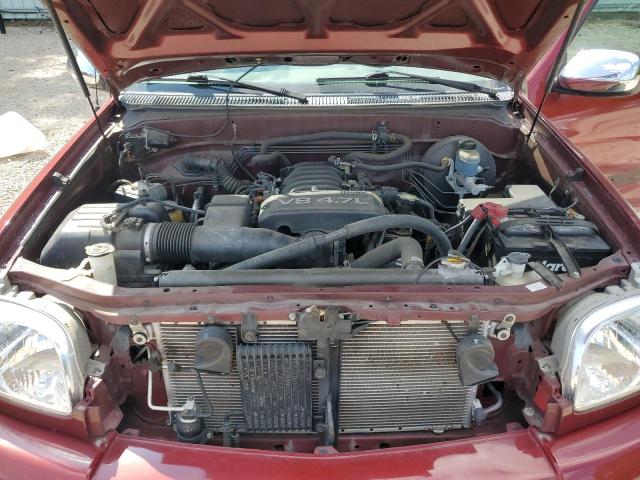 5TBRT34126S479054 - 2006 TOYOTA TUNDRA ACCESS CAB SR5 MAROON photo 11