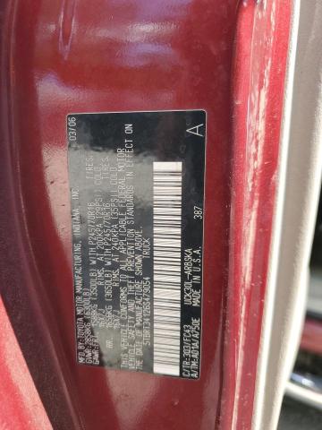 5TBRT34126S479054 - 2006 TOYOTA TUNDRA ACCESS CAB SR5 MAROON photo 12