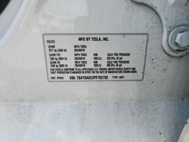 7SAYGAEE2PF782762 - 2023 TESLA MODEL Y Beyaz fotoğraf 13