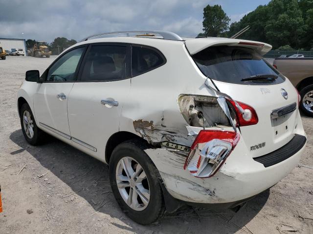 JN8AS5MV5DW641766 - 2013 NISSAN ROGUE S WHITE photo 2