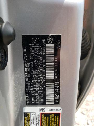 4T1BK46K69U578530 - 2009 TOYOTA CAMRY SE SILVER photo 12