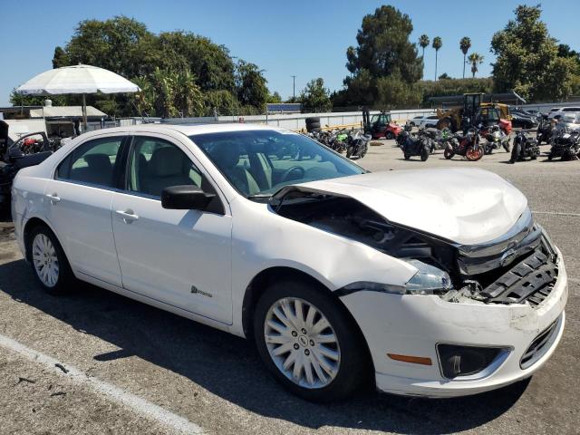 3FADP0L33AR341726 - 2010 FORD FUSION HYBRID WHITE photo 4