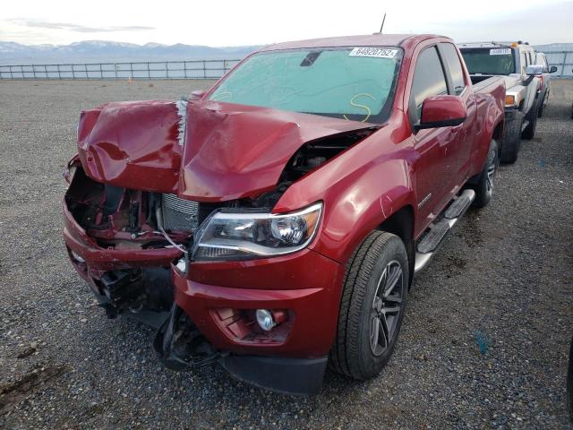 1GCHTCEN4L1135948 - 2020 CHEVROLET COLORADO LT RED photo 2