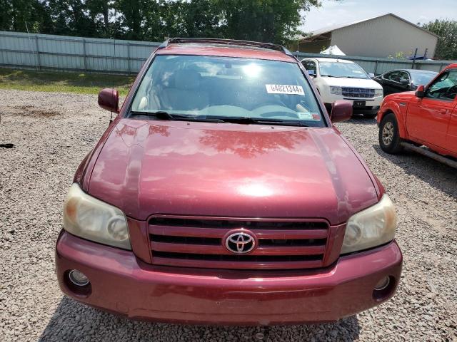 JTEEP21A940044410 - 2004 TOYOTA HIGHLANDER RED photo 5