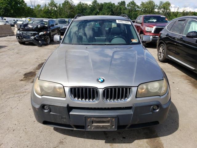 WBXPA73494WB22478 - 2004 BMW X3 2.5I SILVER photo 5