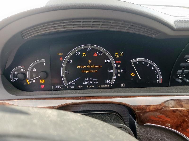 WDDNG9EB1DA498604 - 2013 MERCEDES-BENZ S 550 4MATIC GRAY photo 9