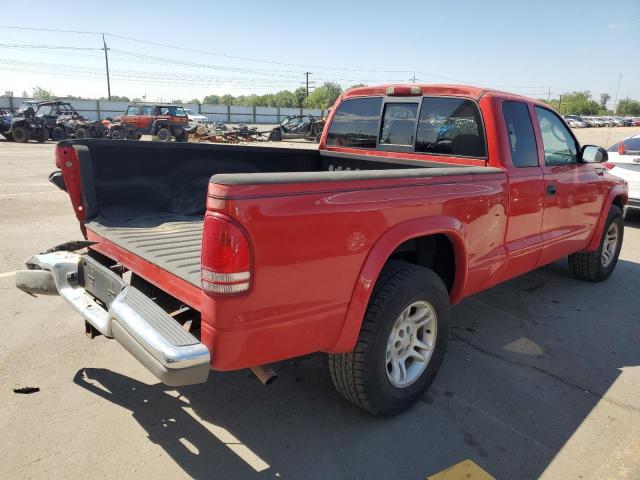 1D7HL42N53S155281 - 2003 DODGE DAKOTA SLT RED photo 3