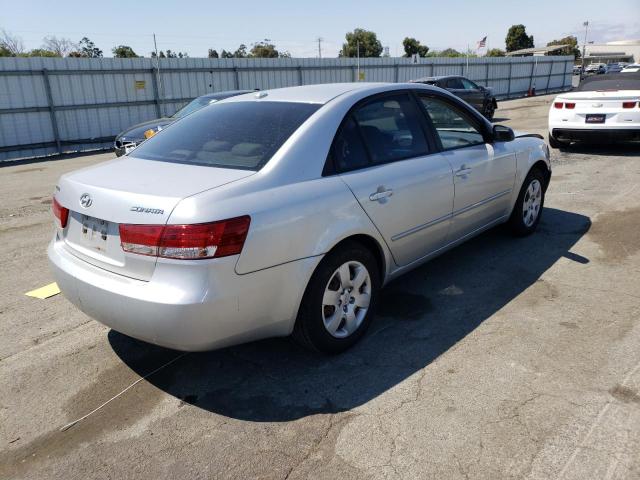 5NPET46C98H359772 - 2008 HYUNDAI SONATA GLS SILVER photo 3