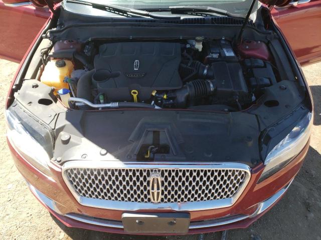 3LN6L5FC6HR628572 - 2017 LINCOLN MKZ RESERVE წითელი ფოტო 11